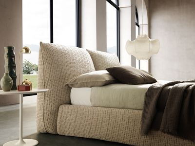 Massiv design Polsterbett nach Maß 160x200cm Stoff Doppelbett mit Stauraum