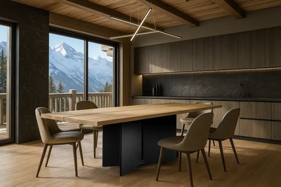 Esstisch WARSAW aus Massivholz nach Maß