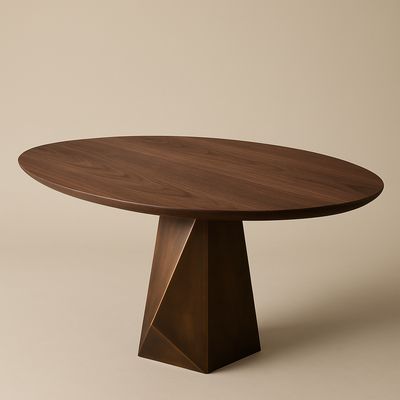 Runder Esstisch MALAGA aus Massivholz organisch nach Maß