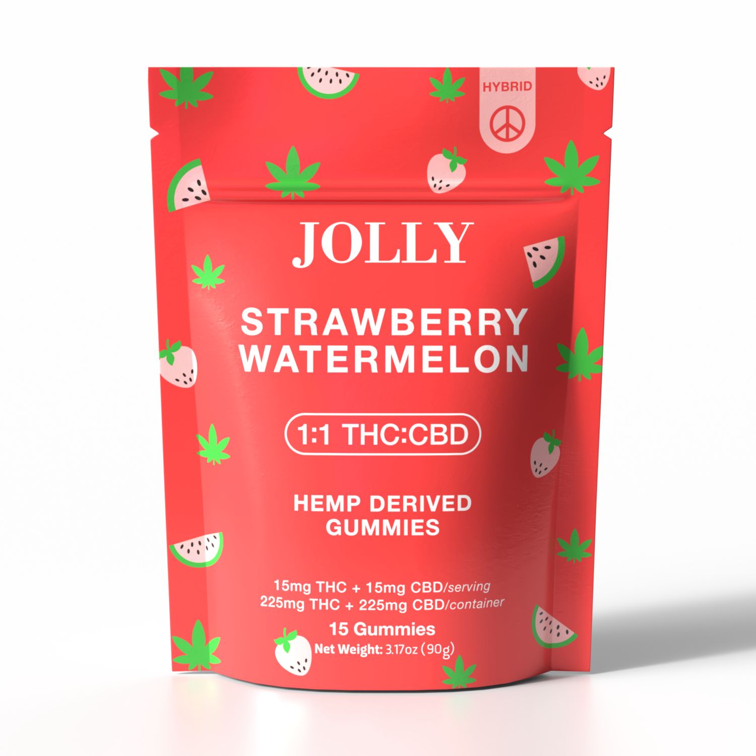 Jolly 15mg Strawberry Watermelon Gummies