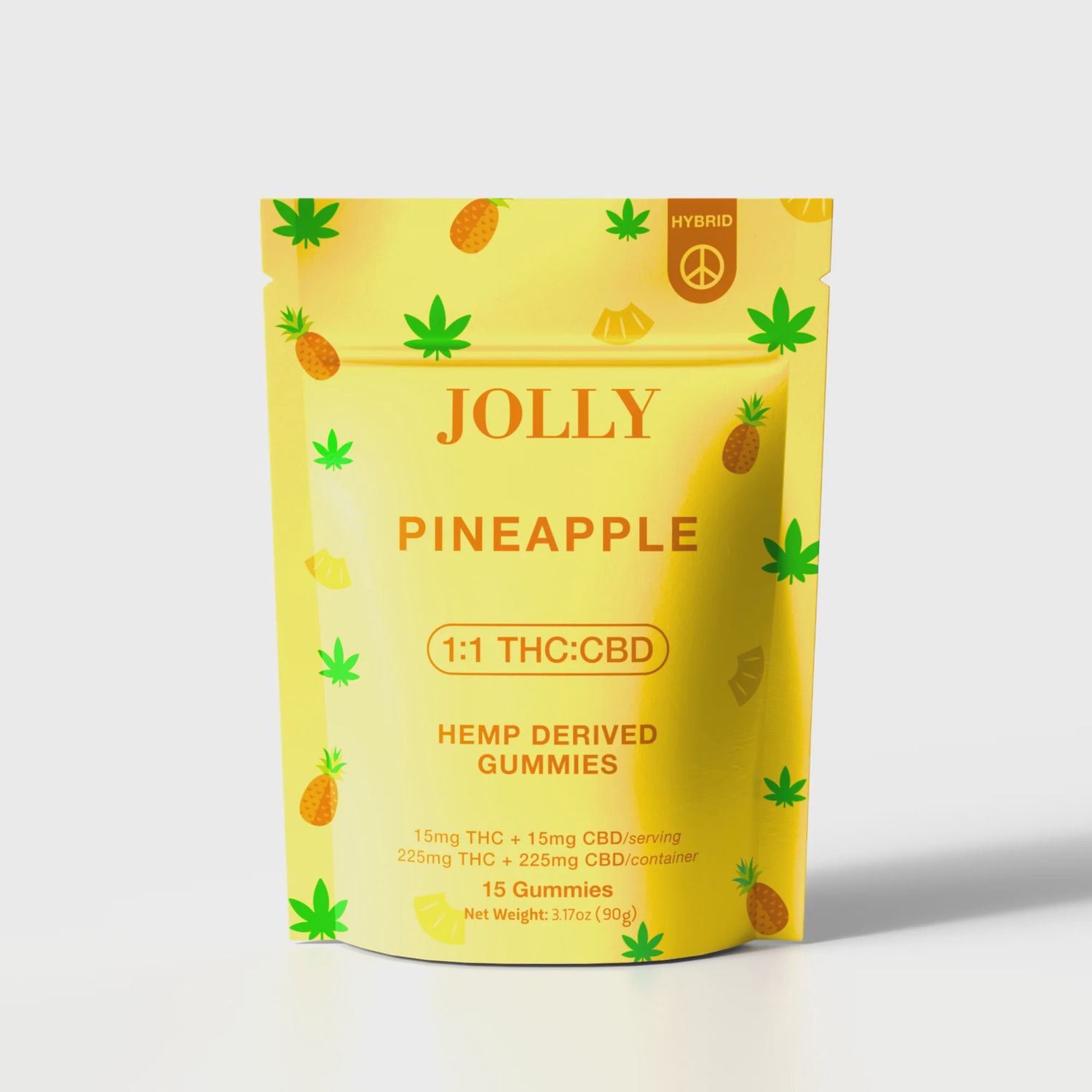 Jolly 15mg Pineapple Gummies