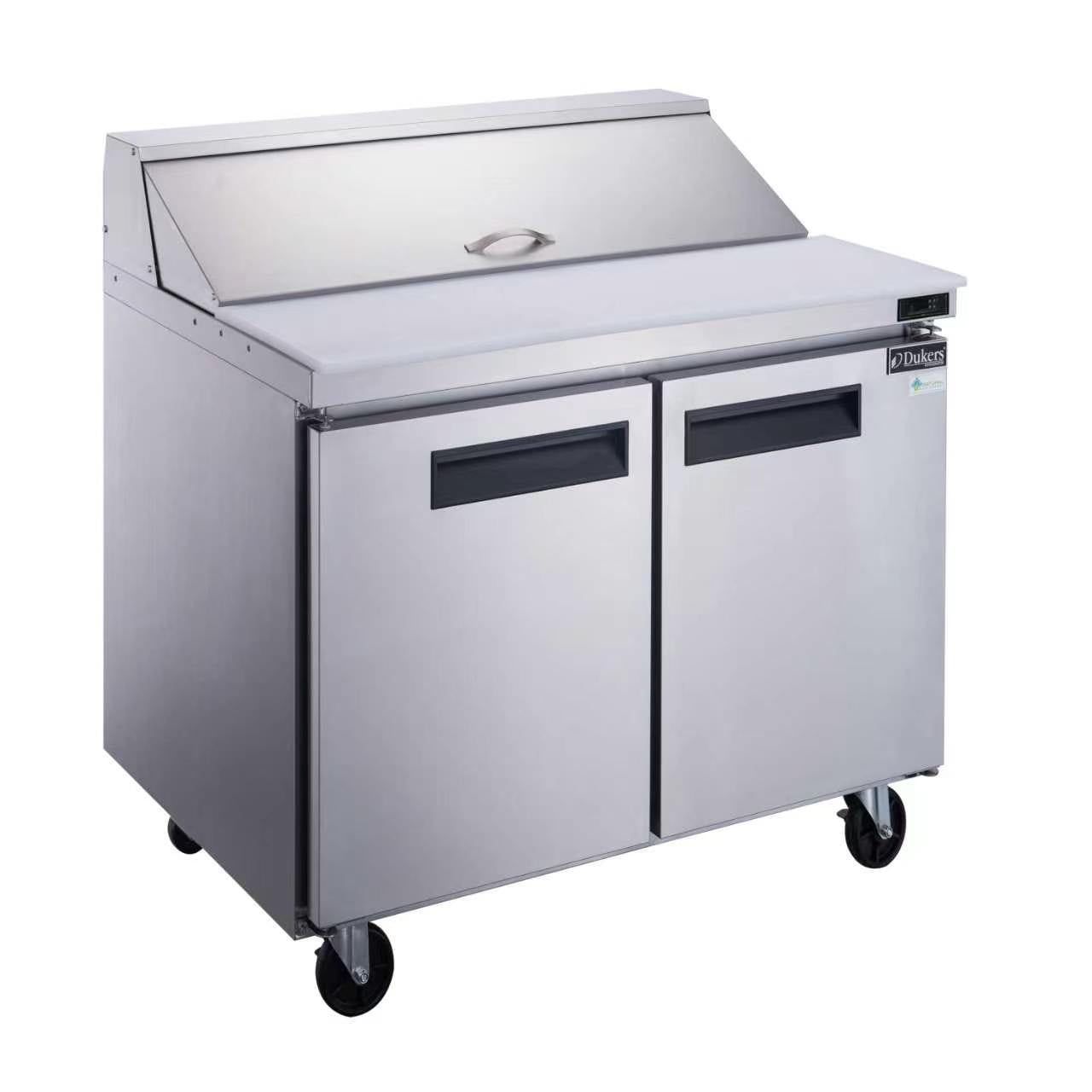 Dukers DSP36-10-S2 36 Dukers DSP36-10-S2 36" 2-Door Refrigerated Sandwich Prep Table