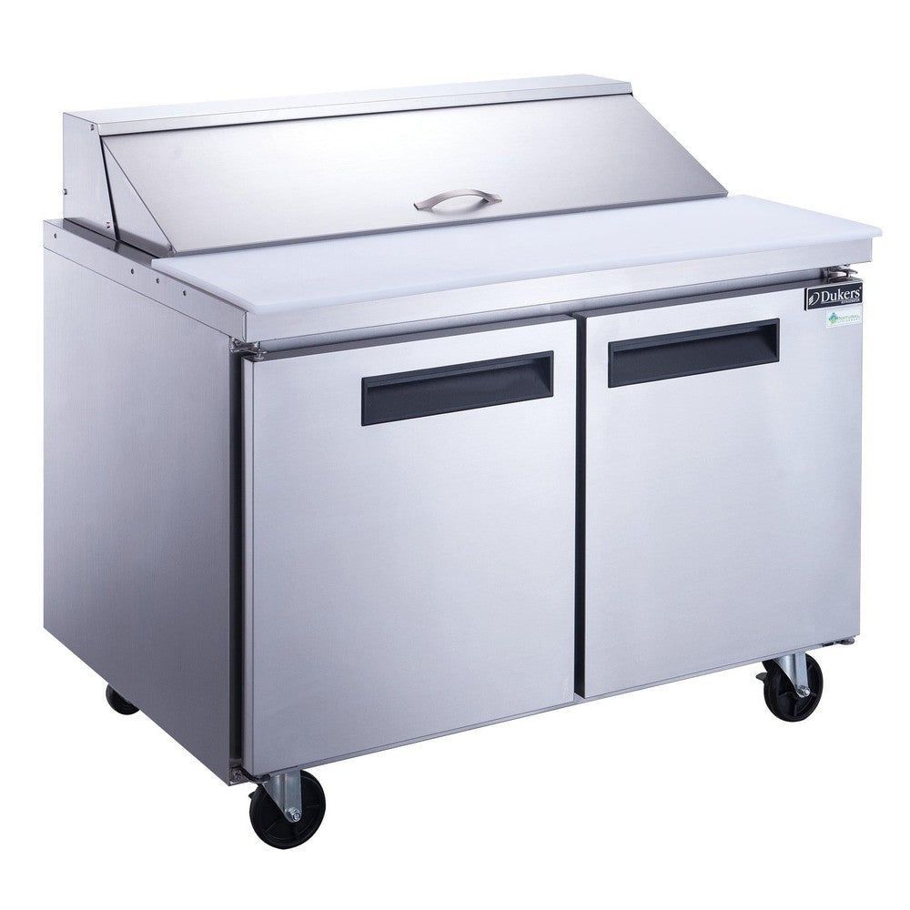 Dukers DSP48-12-S2 48 Dukers DSP48-12-S2 48" 2-Door Refrigerated Sandwich Prep Table