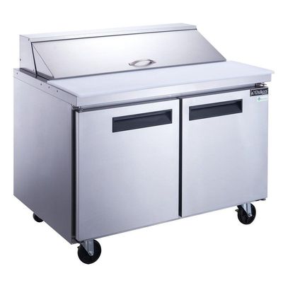 Dukers DSP48-12-S2 48 Dukers DSP48-12-S2 48" 2-Door Refrigerated Sandwich Prep Table