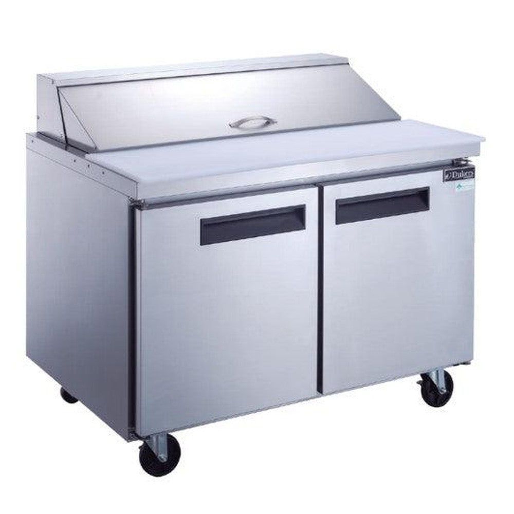 Dukers DSP60-16-S2 60" 2-Door Refrigerated Sandwich Prep Table