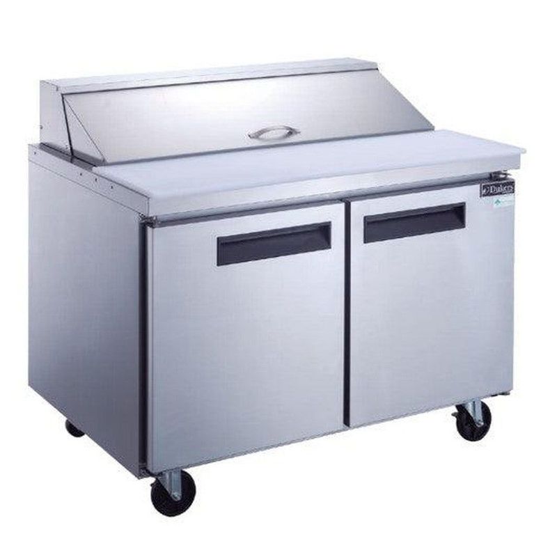 Dukers DSP60-16-S2 60" 2-Door Refrigerated Sandwich Prep Table