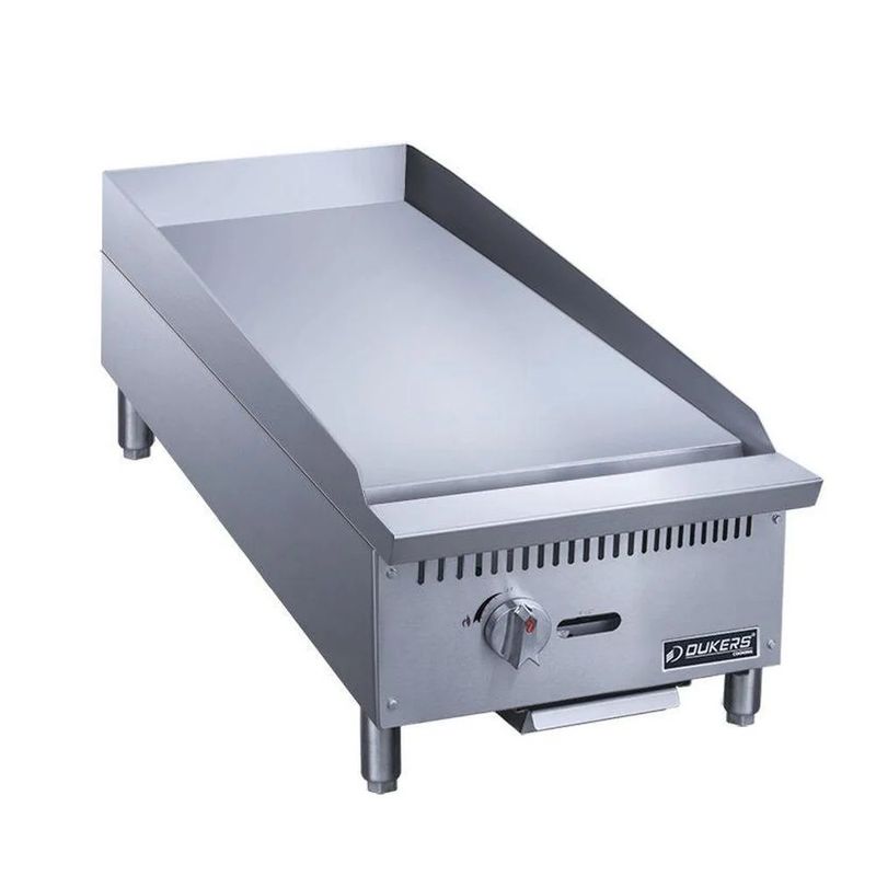 Dukers DCGM12 12" Commercial Countertop Gas Griddle