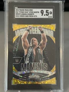 2024 Prizm Stone Col Steve Austin Gold Disco /10 SGC 9.5