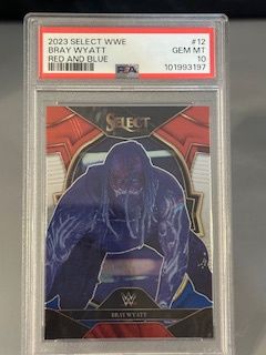 2023 Select Bray Wyatt Red &amp; Blue PSA 10