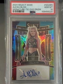 2024 Select Alexa Bliss Tie-dye auto /25 PSA 10