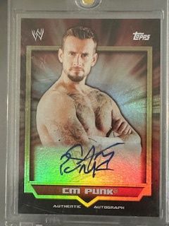 2011 Topps CM Punk WWE Classic Auto