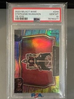 2023 Select Stephanie McMahon Tie-dye /25 PSA 10