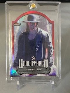 2021 Topps Finest Undertaker Red /5 Die Cut