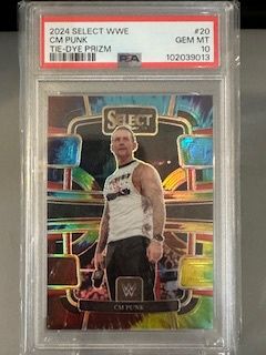 2024 Select CM Punk Tie-dye /25 PSA 10
