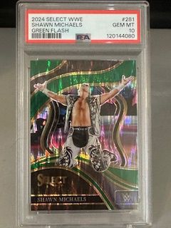 2024 Select Shawn Michaels Green Flash Ringside PSA 10