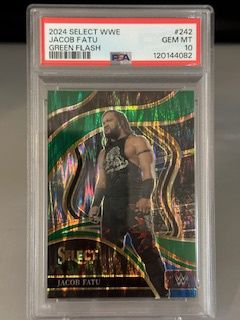 2024 Select Jacob Fatu Green Flash Ringside PSA 10
