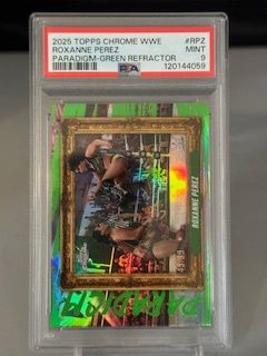 2025 Topps Chrome Roxanne Perez Paradigm /99 PSA 9