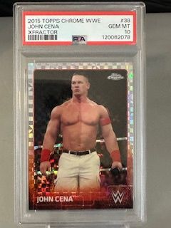 2015 Topps Chrome John Cena Xfractor PSA 10