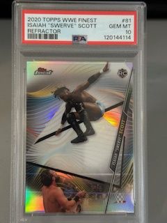 2020 Topps Finest Isiah Swerve Scott refractor RC PSA 10