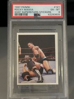 1997 Panini Rocky Maivia #121 PSA 6