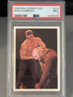 1988 NWA Superstars Road Warriors PSA 9