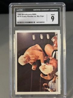 1988 Wonderama NWA Dust Rhodes vs Ric Flair CGC 9