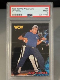 1998 Topps WCW/NOW Jay Leno PSA 9