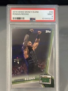2019 Topps MITB Roman Reigns PSA 9