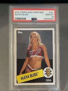 2015 Topps Alexa Bliss RC PSA 10