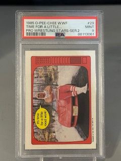 1985 O-PEE-CHEE Time For a Little… Hulk Hogan PSA 9