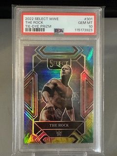 2022 Select The Rock Tie-dye /25 PSA 10