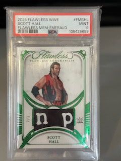 2024 Flawless Scott Hall Emerald /3 PSA 9