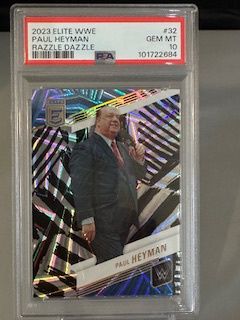 2023 Elite Paul Heyman Razzle Dazzle PSA 10