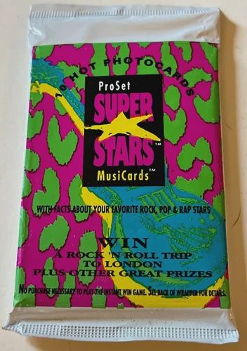 1991 ProSet Super Stars MusiCards Pack