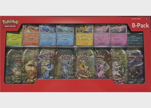 Pokémon Prismatic Evolutions 8 Pack Mini Tins