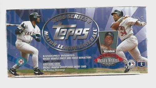 1996 TOPPS MLB SERIES 2 JUMBO BOX