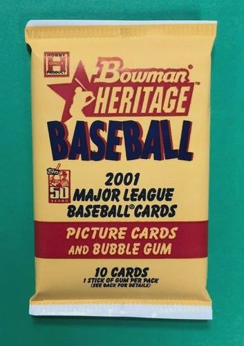 2001 BOWMAN HERITAGE MLB PACK