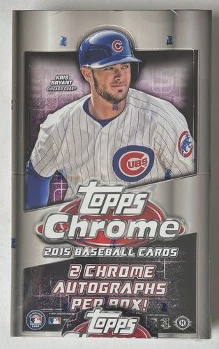 2015 TOPPS CHROME MLB HOBBY BOX