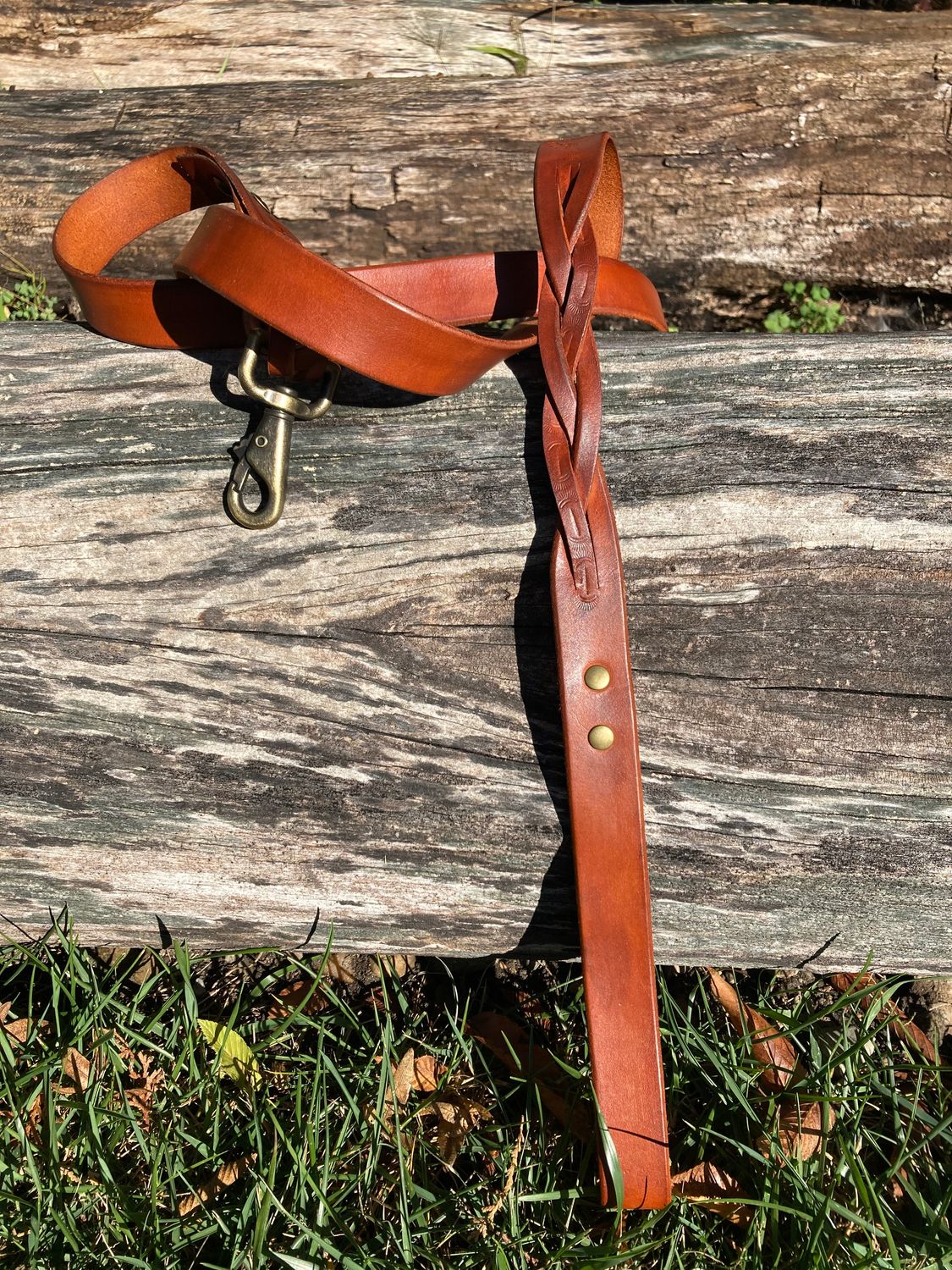 6-ft City Leash in Brown/Saddle Tan, 1&quot; width