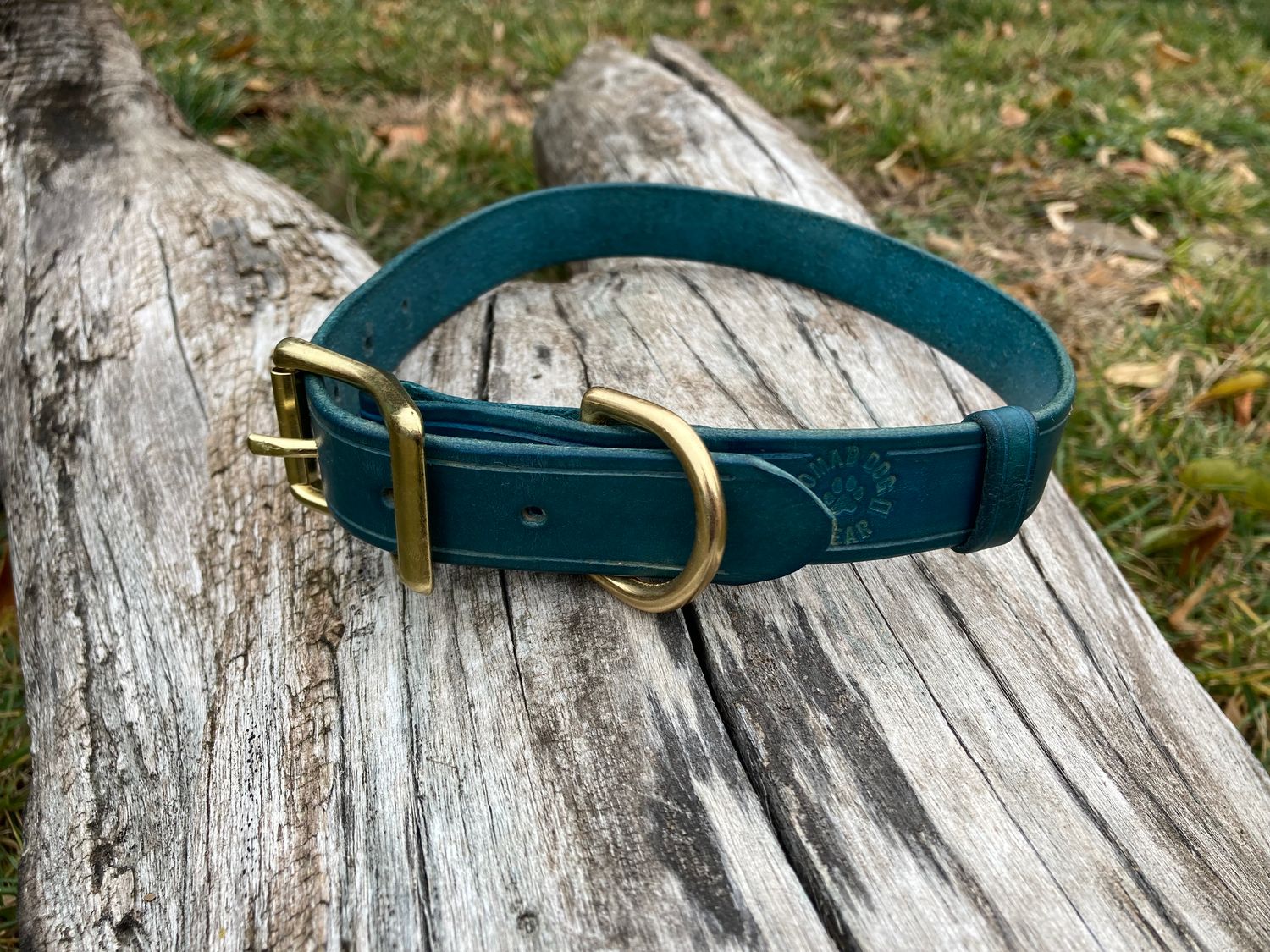 Classic Collar in Deep Sea, 1" width, size XL