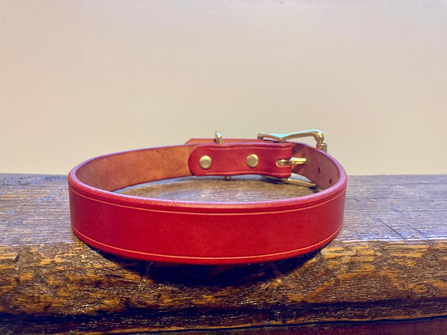 Classic Collar in Cayenne, 1" width