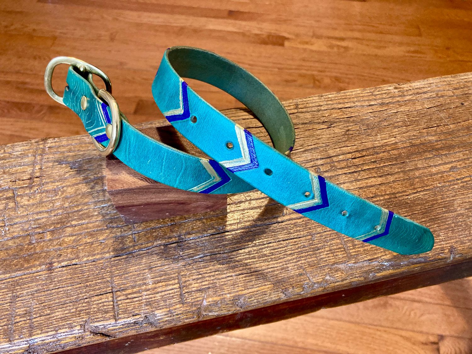 Green Collar with Purple &amp; Gold Accents