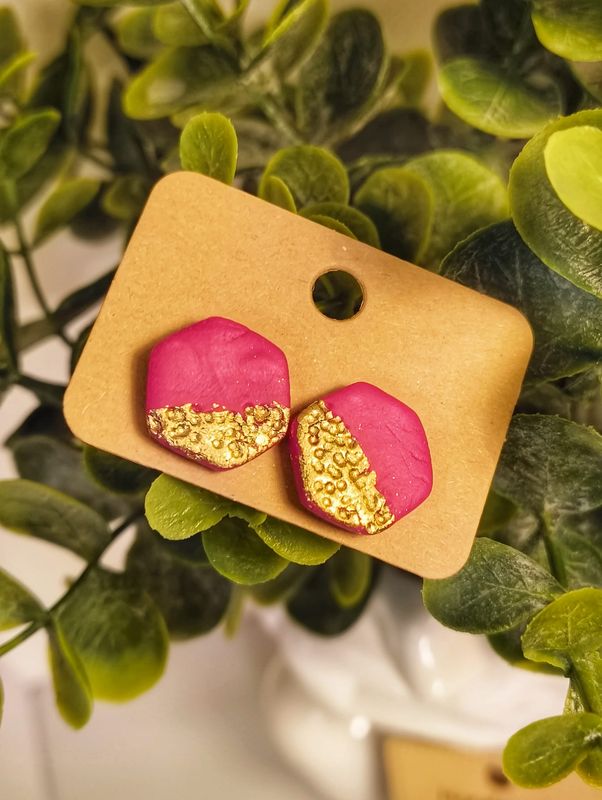 Mini pentagonki - kolczyki