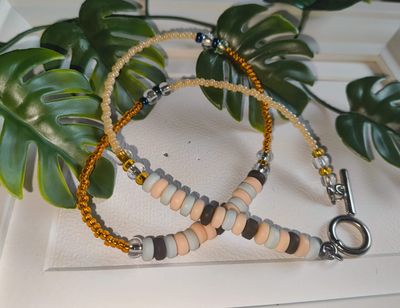 Cukierki puderki - naszyjnik