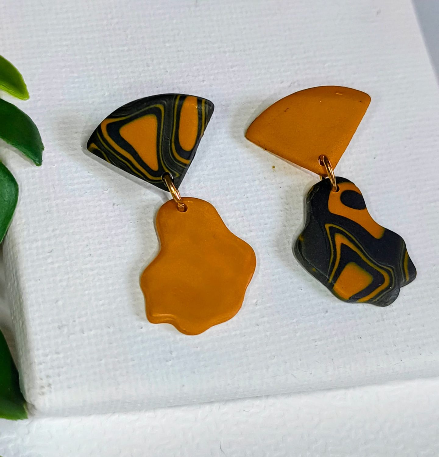 Czarna pomarańcza - kolczyki