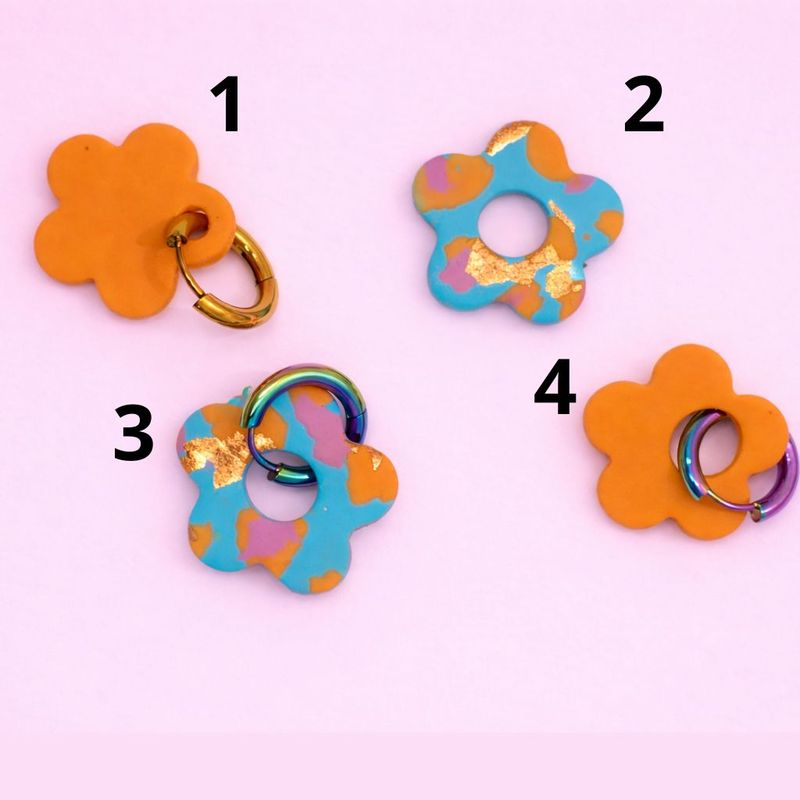 Change me flower - Kolczyki 3 w 1