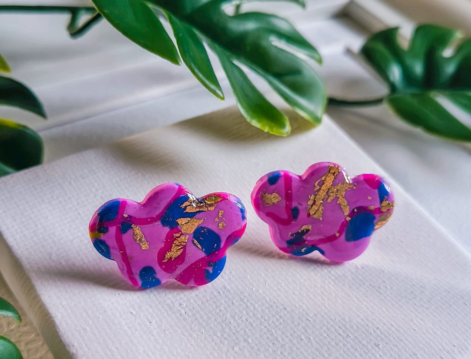 Chmurki - kolczyki sztyfty