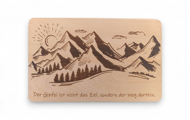 Personalisiertes graviertes Jausenbrett