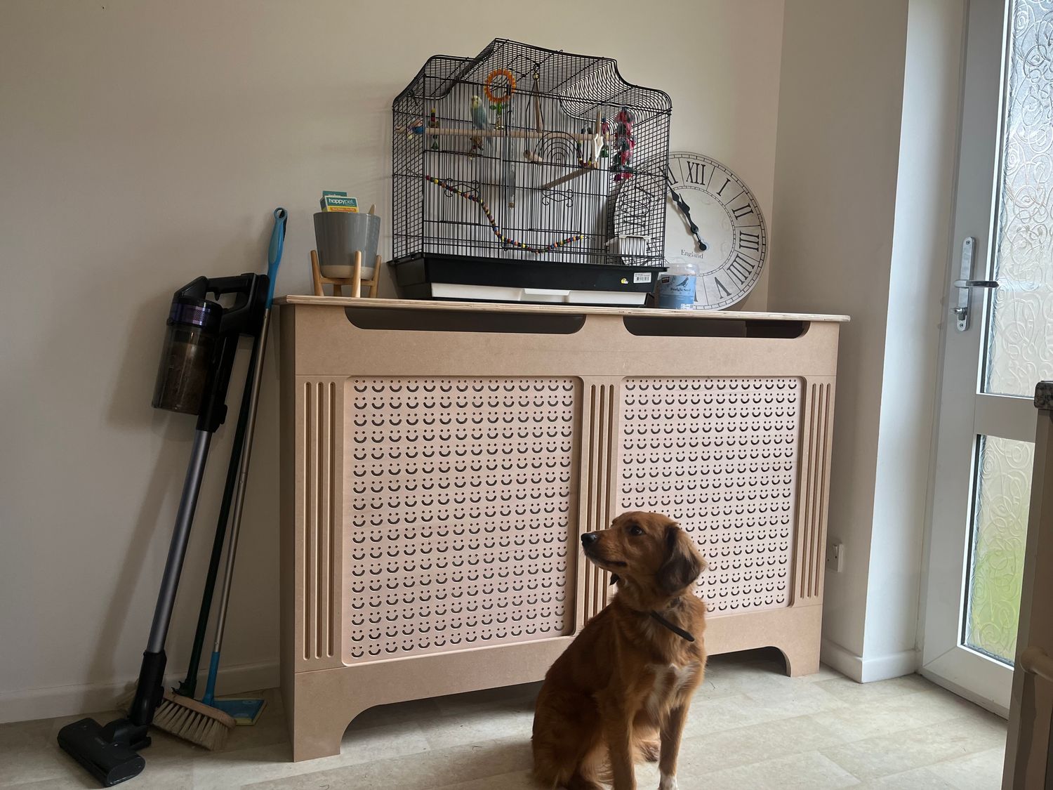 "Finish-yourself" Radiator cover