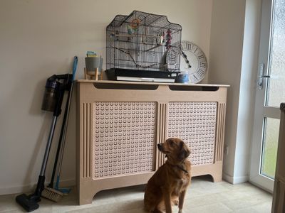 "Finish-yourself" Radiator cover